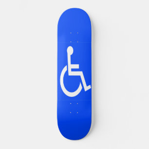 Handicap Schild Skateboard