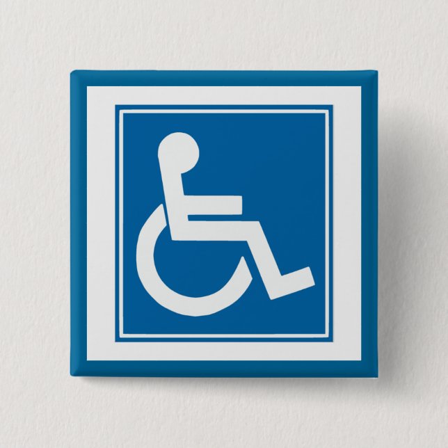 Handicap Sign Button (Vorderseite)