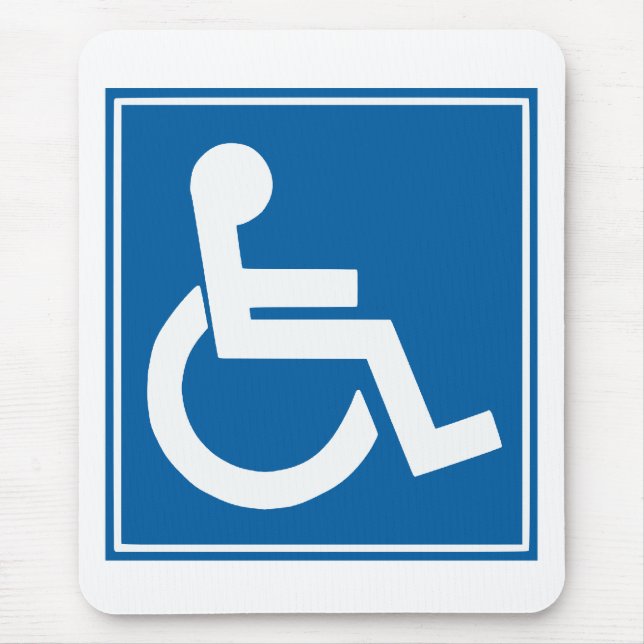 Handicap Sign Mousepad (Vorne)