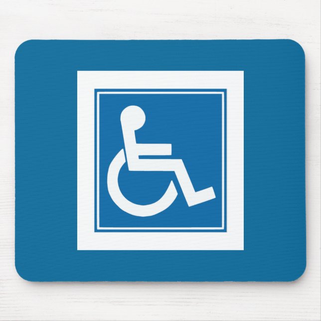 Handicap Sign Mousepad (Vorne)