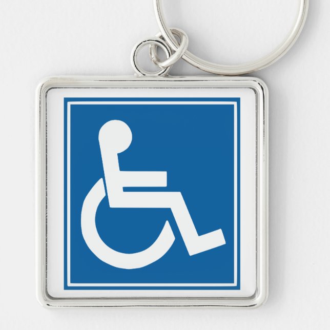 Handicap Sign Schlüsselanhänger (Vorne)