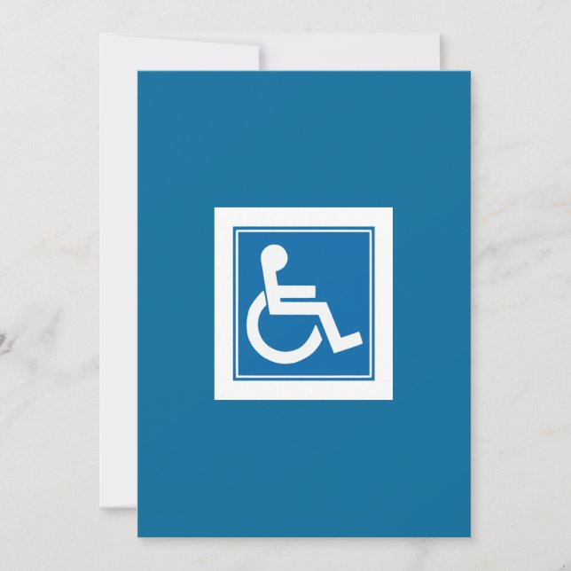 Handicap Unterschrift Einladung (Vorderseite)