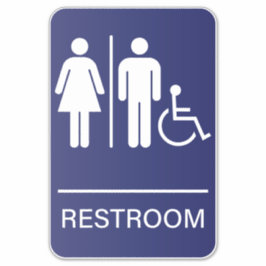 Handicap Zugänglichkeit Badezimmer Zeichen Aufkleber