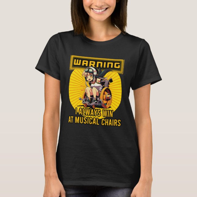 Handicapped Crippled Amputee Disabled Wheelchair H T-Shirt (Vorderseite)