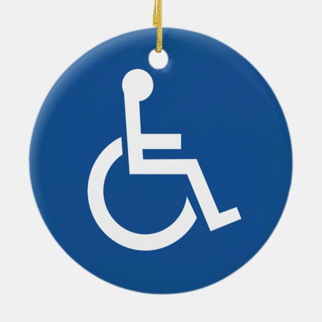 Handicapped Keramik Ornament (Hinten)