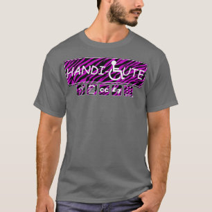 HandiCute Lila Zebra Streifen T-Shirt
