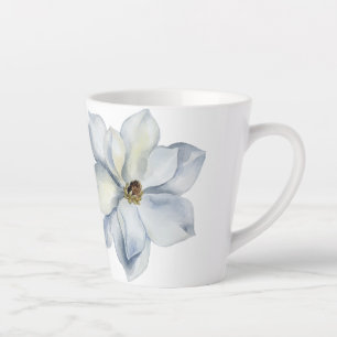 Handillustrierte Blaue Blütenmuster Milchtasse