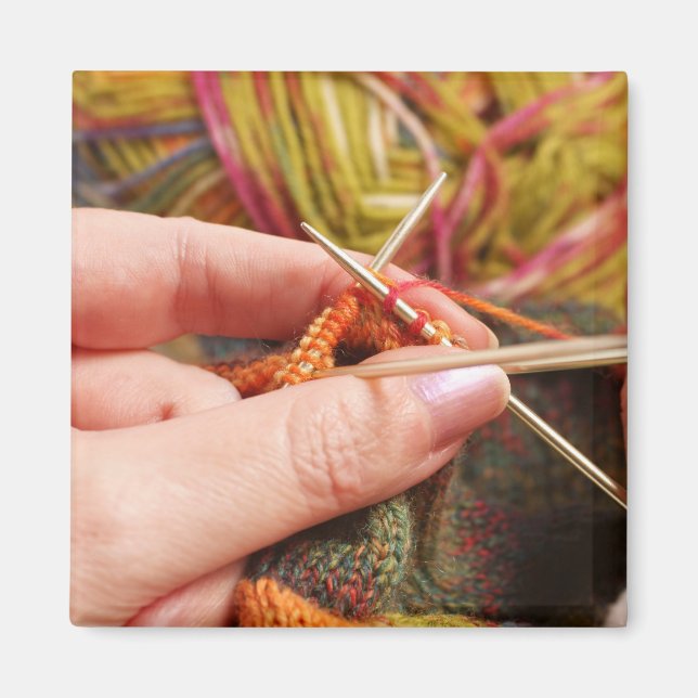 Handknittern Magnet (Vorne)