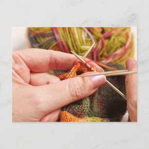 Handknittern Postkarte