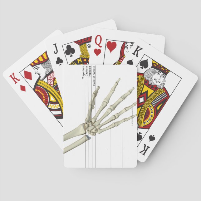 Handknochen Spielkarten (Rückseite)