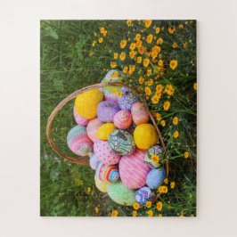 Handkörbe Ostereier mit Wildblumen