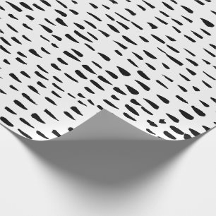 handlackiertes Papier mit Inkylpunkten und Bindest Geschenkpapier