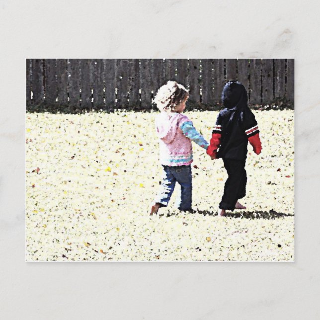 Handlaufen Postkarte (Vorderseite)