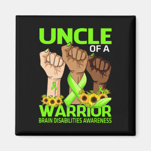 Handle eines Krieger-Gehirnbehinderungen Magnet