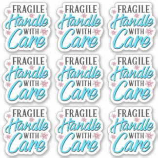 Handle fragile Avec Étiquette Entretien D'Emballag