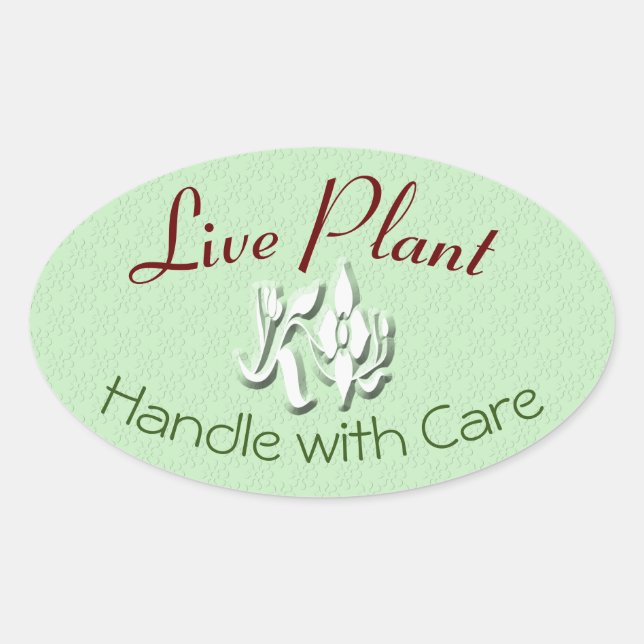 Handle Plante en direct avec Étiquette de précauti (Devant)