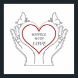 Handle With Love Poster<br><div class="desc">Show your love and care with this "Handle With Love" t-shirt — the perfect gift for someone special or a thoughtful reminder for yourself. Made with soft, breathable fabric, this shirt is designed to keep you comfortable while spreading a message of kindness, warmth, and affection. Whether you're gifting it to...</div>