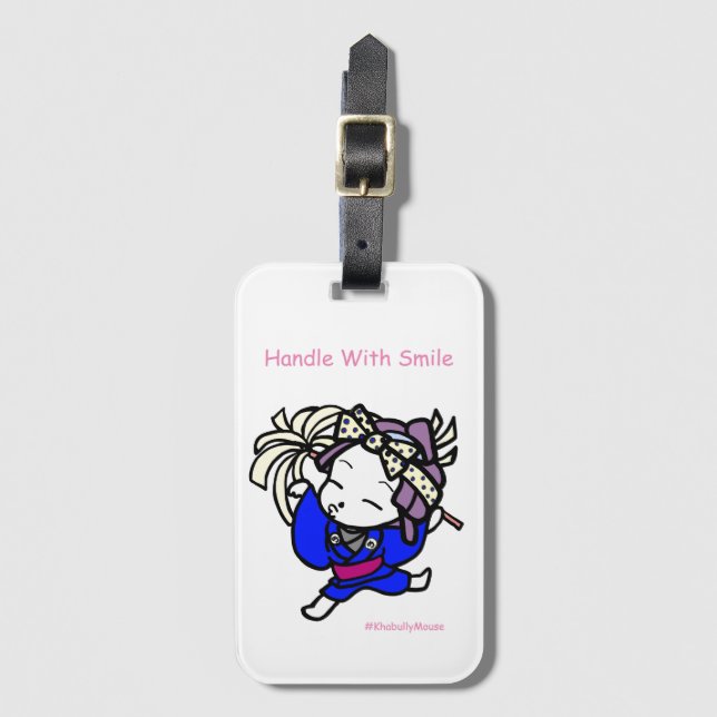 Handle With Smile Khabully Mouse Gepäckanhänger (Vorderseite Vertikal)