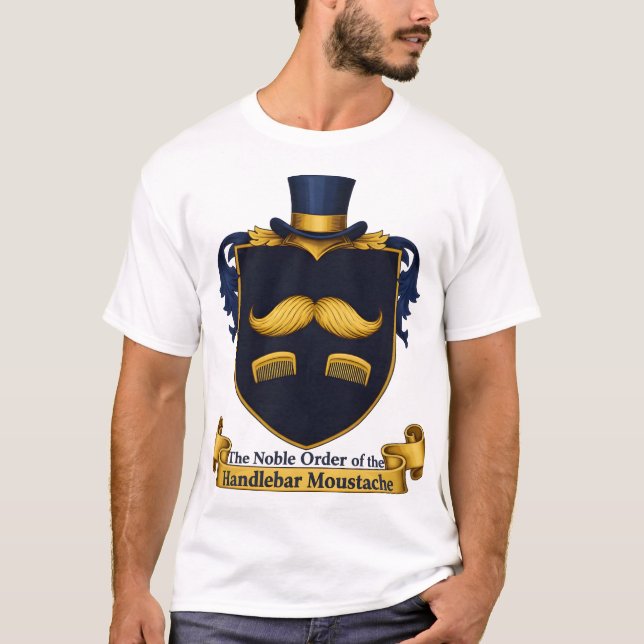 Handlebar Moustache Gentleman's T-Shirt (Devant)