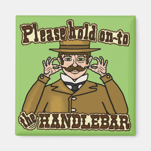 Handlebar Mustache Gentleman Magnet