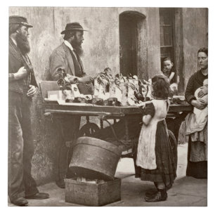 Händler in extravaganten Waren, 1876-77 Fliese