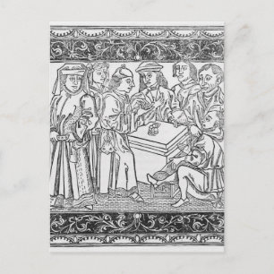 Händler und Geldverleiher Postkarte
