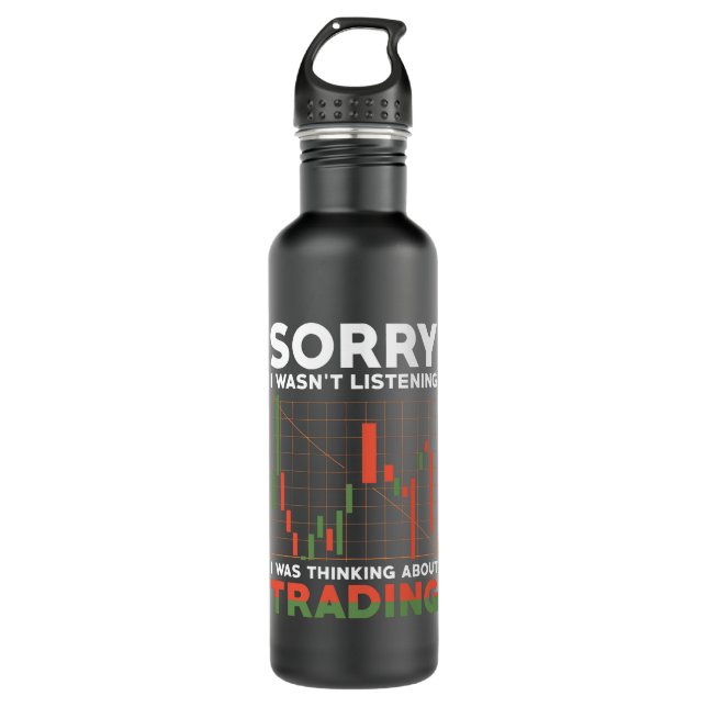 Händlervorräte - Geschenk für Anleger Edelstahlflasche (Vorderseite)