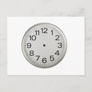 Handless-Uhr Postkarte