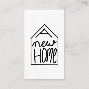 Handlettering neue Adressenkarte Begleitkarte