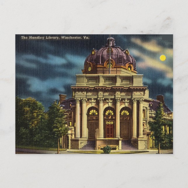 Handley Library, Winchester, Virginia Postkarte (Vorderseite)