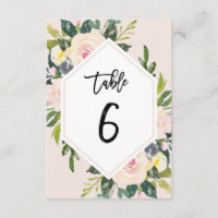 Handliche Tabelle 6 Nummer der Blütenblüte