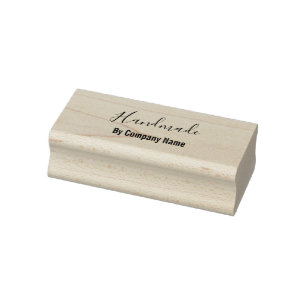 Handling by Company Name Script Text Template Gummistempel
