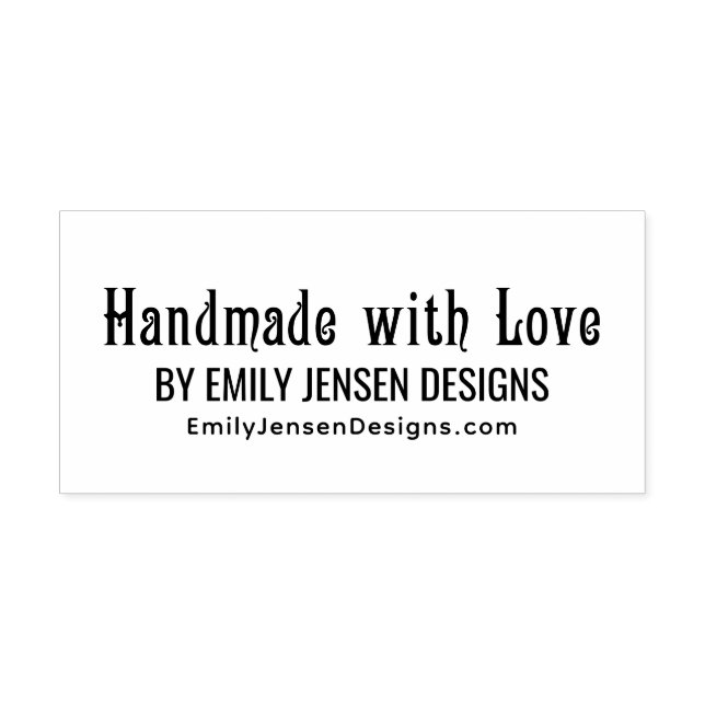 Handling mit Liebe #5 Website-URL für Firmennamen Permastempel (Design)