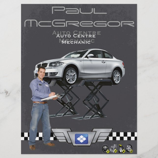 Handlung konzentriert/Mechanic Flyer (Vorne)