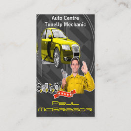 Handlung konzentriert - TuneUp Mechanic Geschäft Visitenkarte