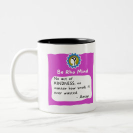 Handlungen der Güte Zweifarbige Tasse