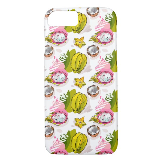 Handlungsfreiheit-strukturiertes Frucht-Muster Case-Mate iPhone Hülle (Rückseite)