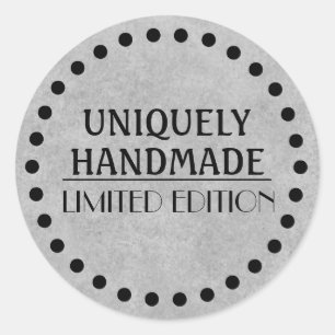 Handmade Artisan Runder Aufkleber