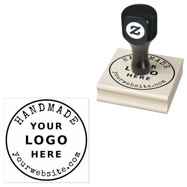 Handmade Business Logo and Website Custom Gummistempel (Stempel)