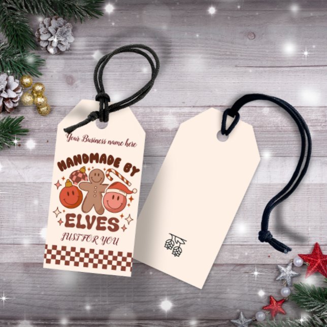 Handmade by ELVES business custom Geschenkanhänger (Handmade by ELVES business customized Gift Tags)