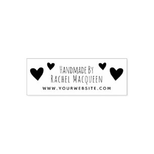 Handmade by Hearts Website Business Packaging Permastempel