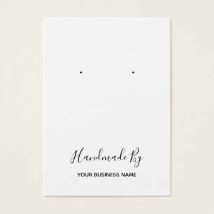 "Handmade By" Ohrring-Anzeigekarte