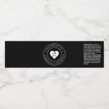 Handmade by Your Name Product Wrap Around Label