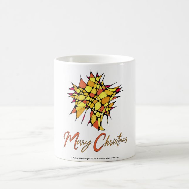 Handmade Christmas Cup with Star Graphic Kaffeetasse (Mittel)