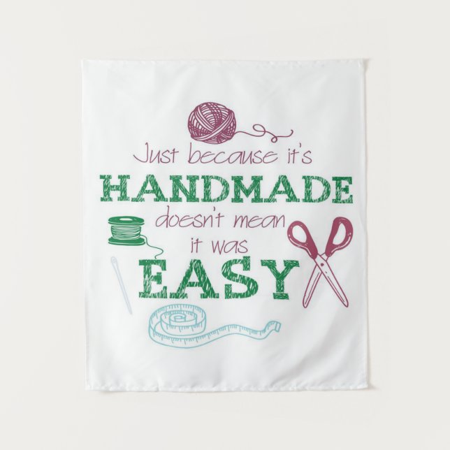 Handmade Crochet Lover Geschenk | Perfektes Gesche Wandteppich (Vorderseite)