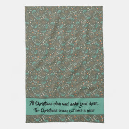 Handmade farbige Weihnachtsblume Geschirrtuch