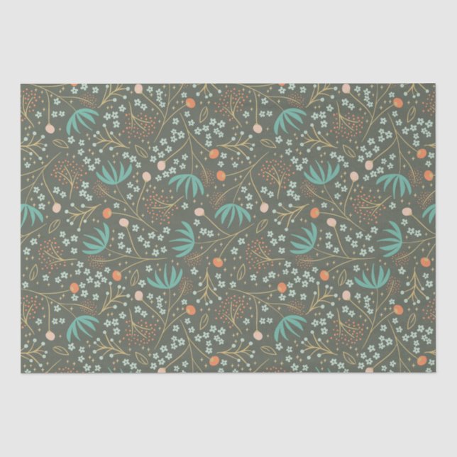 Handmade farbige Weihnachtsblume Seidenpapier (Vorderseite)