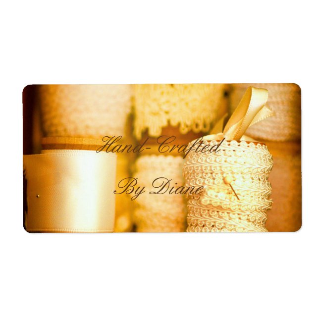 Handmade für Sie Sunny Ribbons Labels (Vorne)