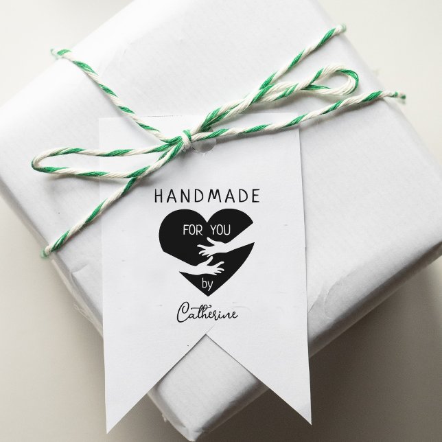 Handmade für Sie von (individuelle Name) Gummistempel (Von Creator hochgeladen)