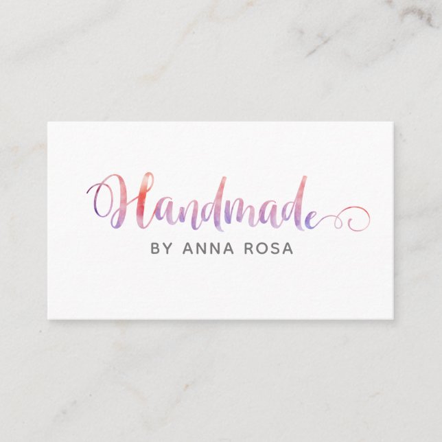 *~* HANDMADE Handgearbeitete Handwerksprodukte Visitenkarte (Vorderseite)